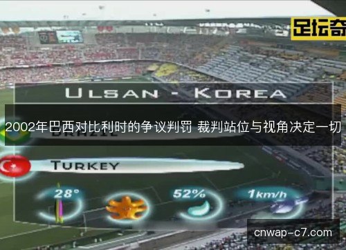 2002年巴西对比利时的争议判罚 裁判站位与视角决定一切